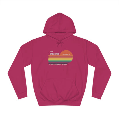 The point colorful-Unisex College Hoodie