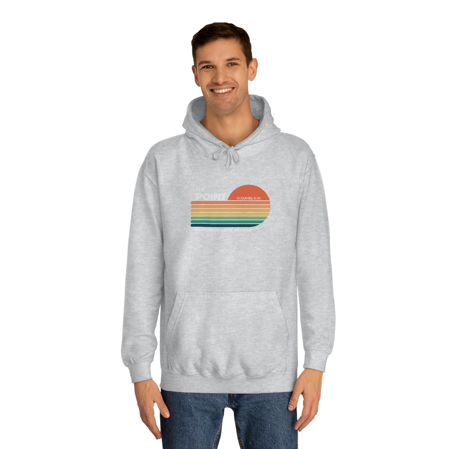 The point -Unisex College Hoodie