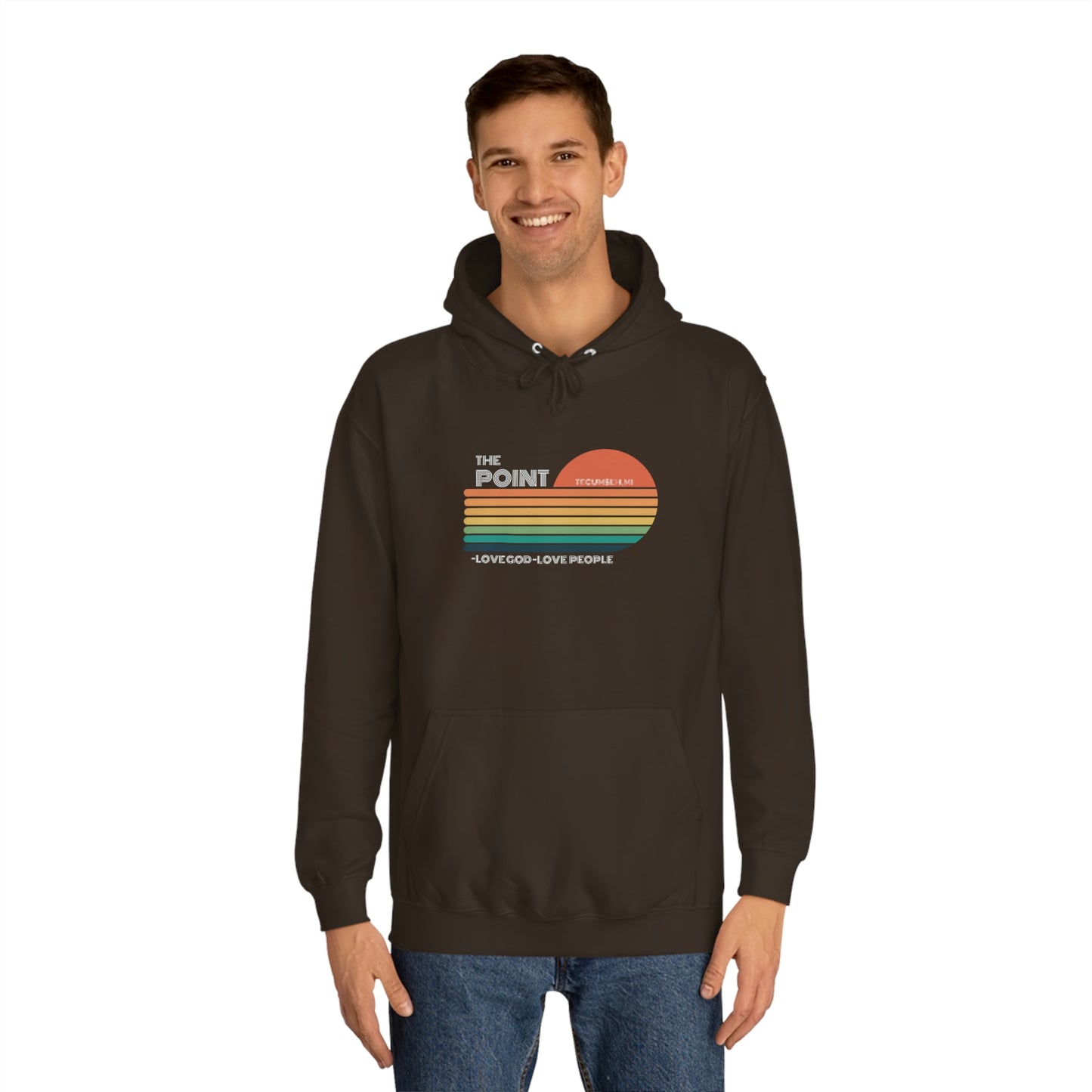 The point -Unisex College Hoodie