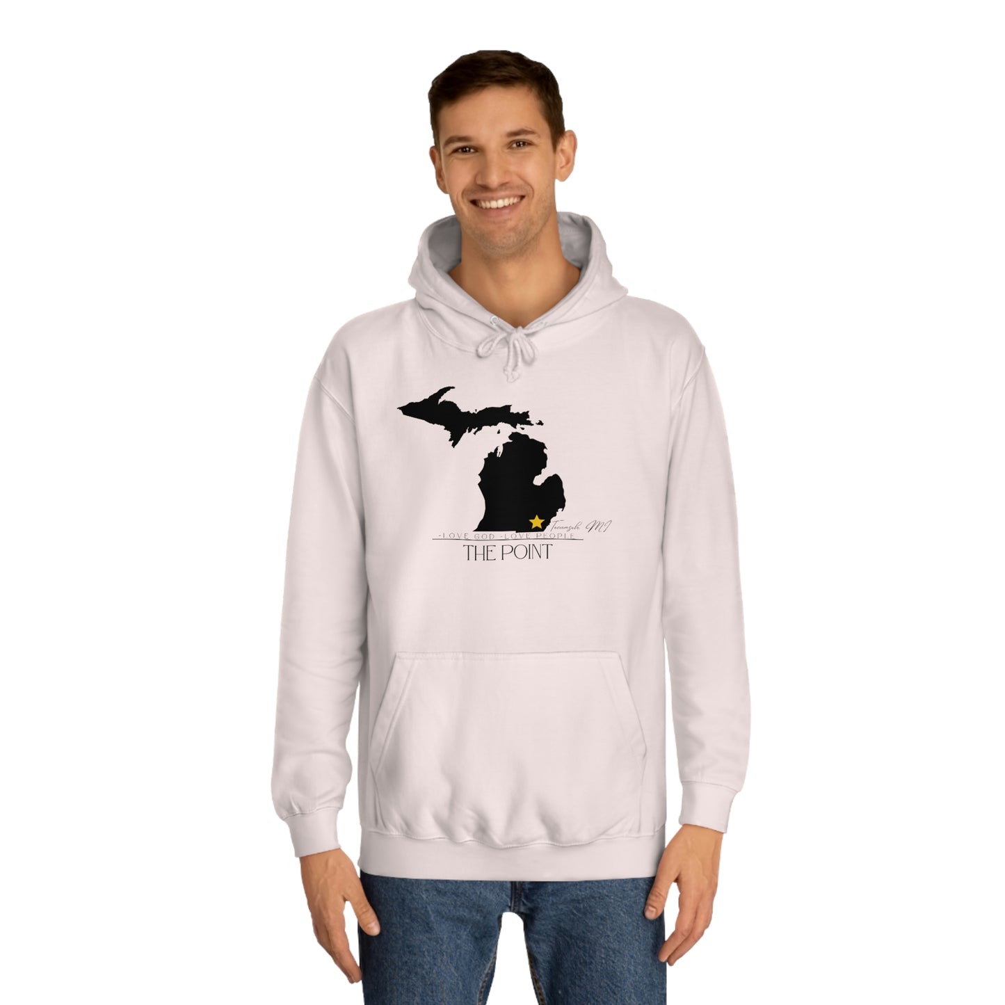 The point Michigan-Unisex College Hoodie