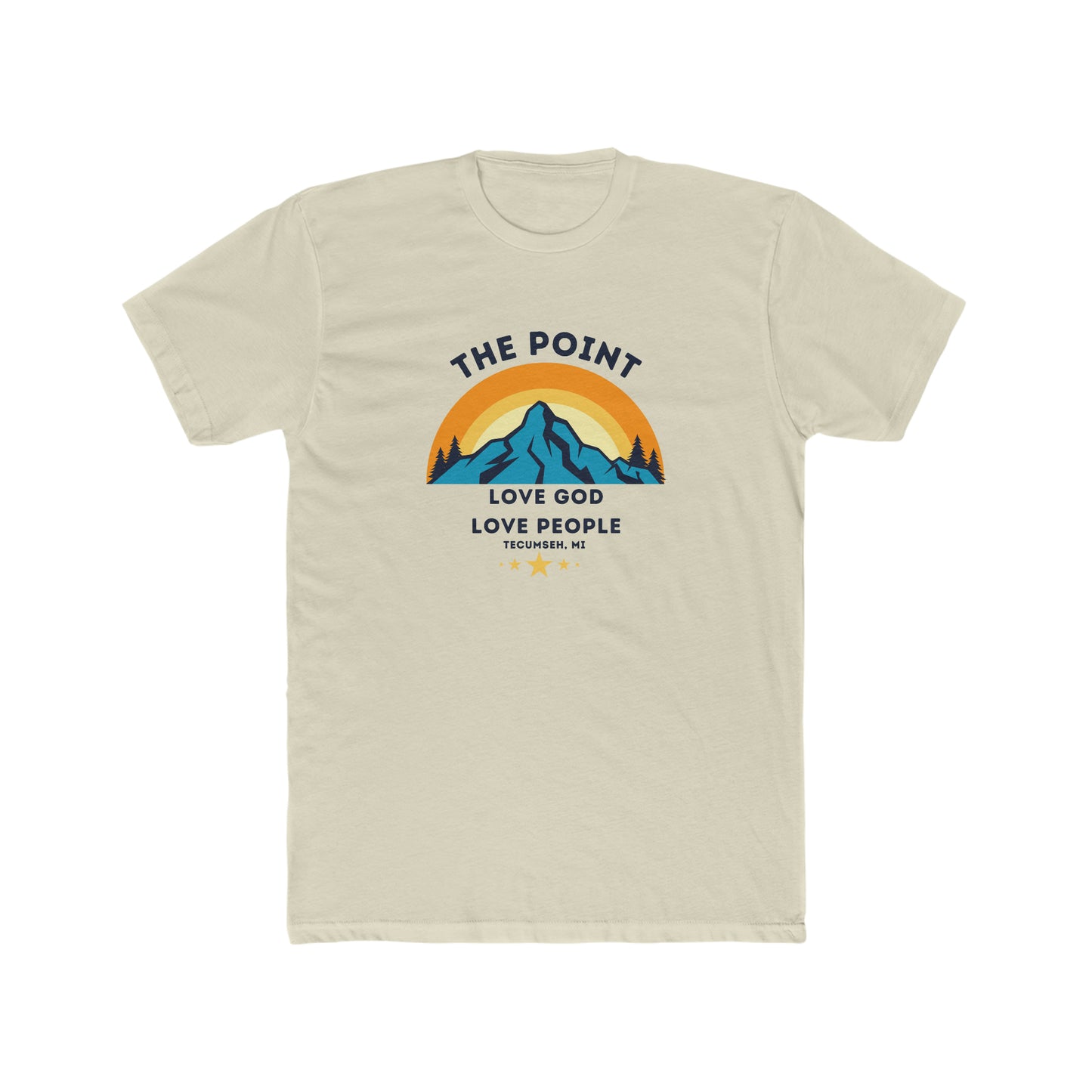 The point mountain colors--Crew Tee