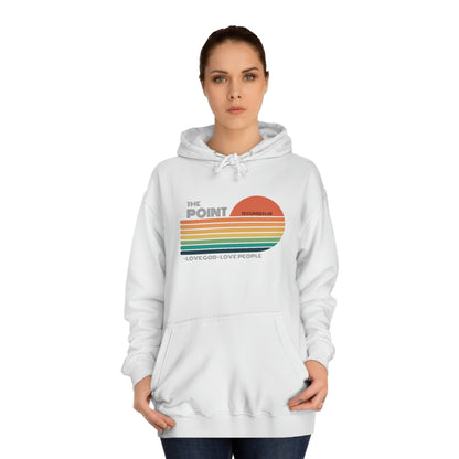 The point colorful-Unisex College Hoodie