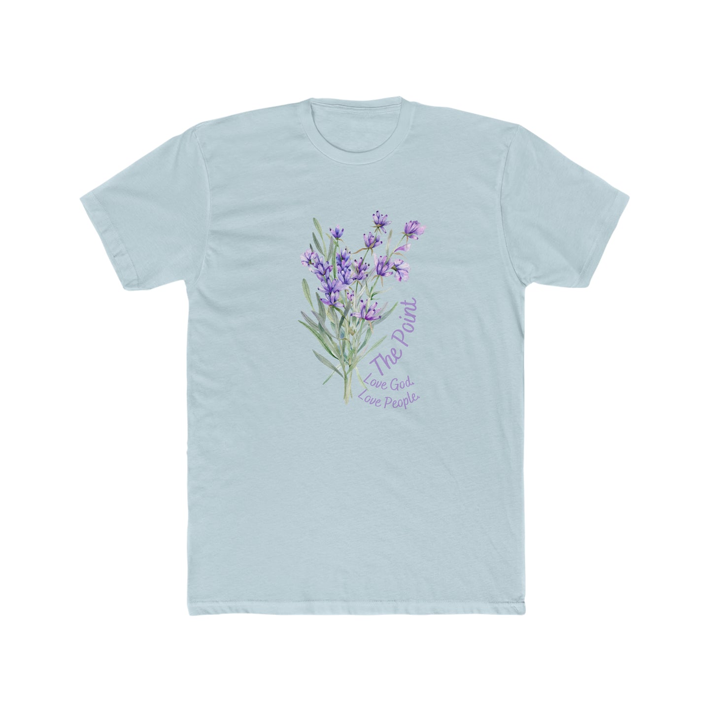 The point lavender--Crew Tee