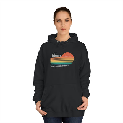 The point -Unisex College Hoodie