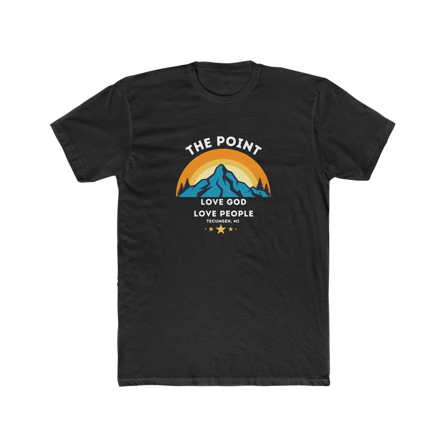 The point mountain colors--Crew Tee