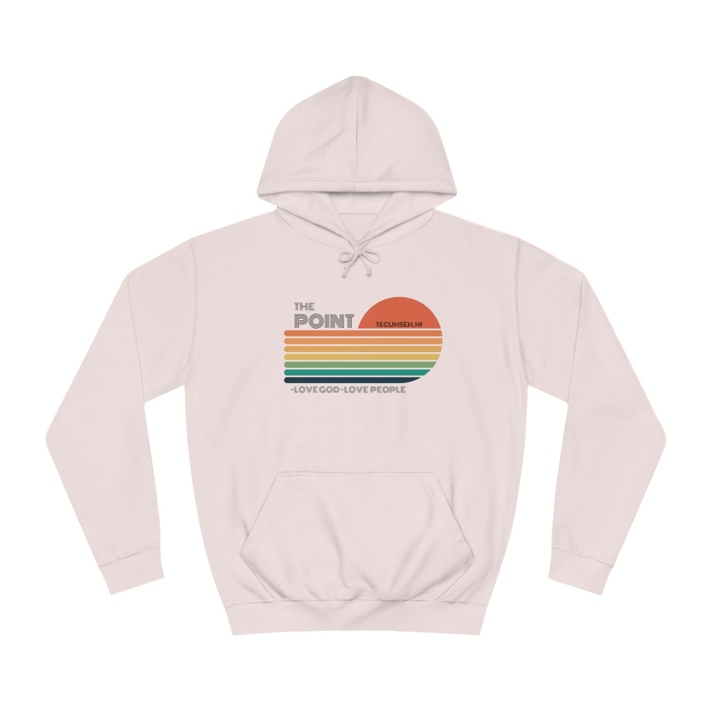 The point colorful-Unisex College Hoodie