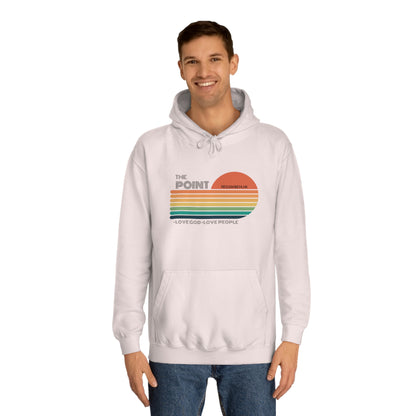 The point colorful-Unisex College Hoodie