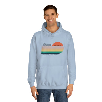 The point colorful-Unisex College Hoodie