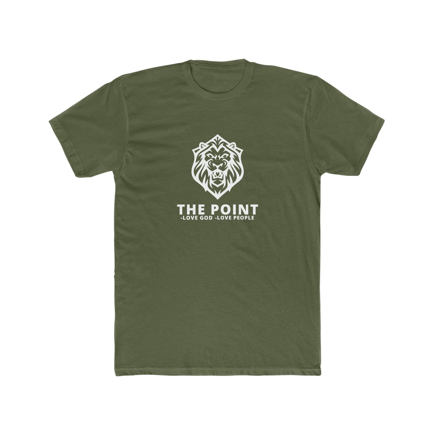 The point Lion--Crew Tee