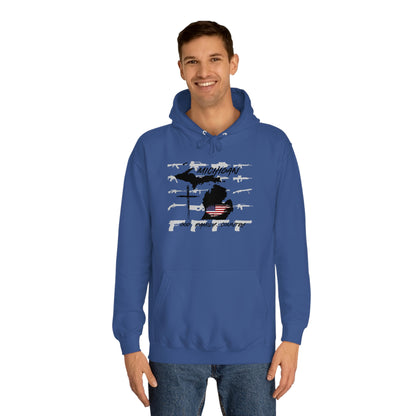 Michigan God Family Country-Unisex College Hoodie