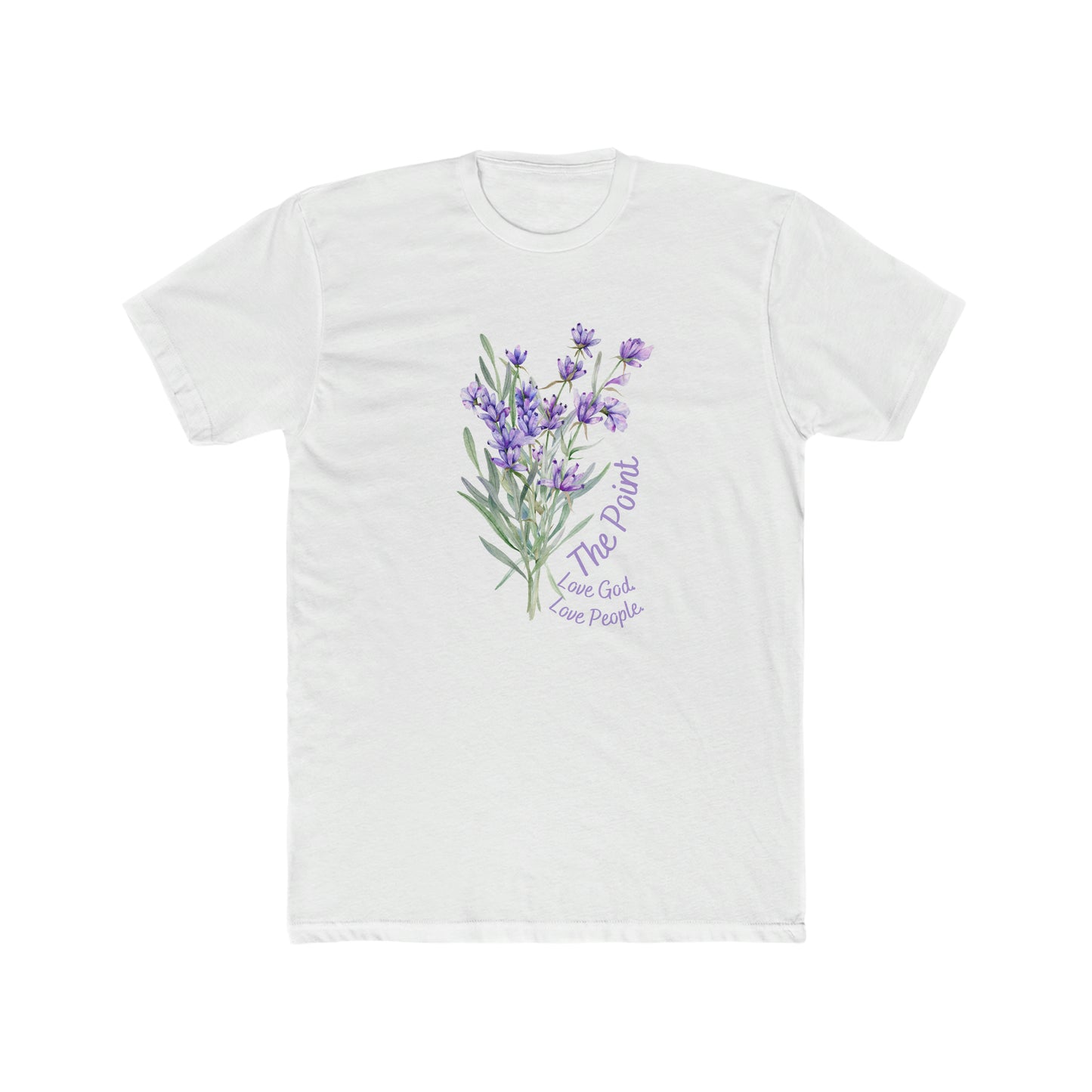 The point lavender--Crew Tee