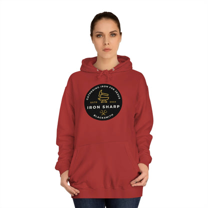 Gathering Iron for Jesus-Unisex College Hoodie