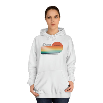 The point -Unisex College Hoodie