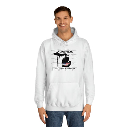 Michigan God Family Country-Unisex College Hoodie