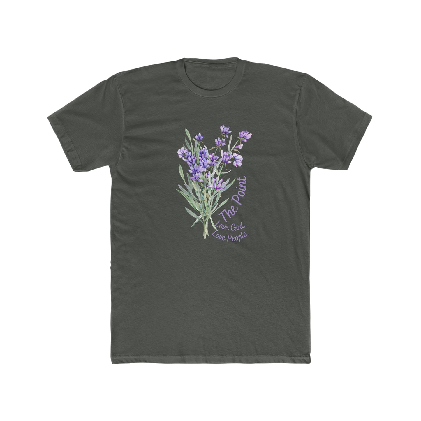 The point lavender--Crew Tee