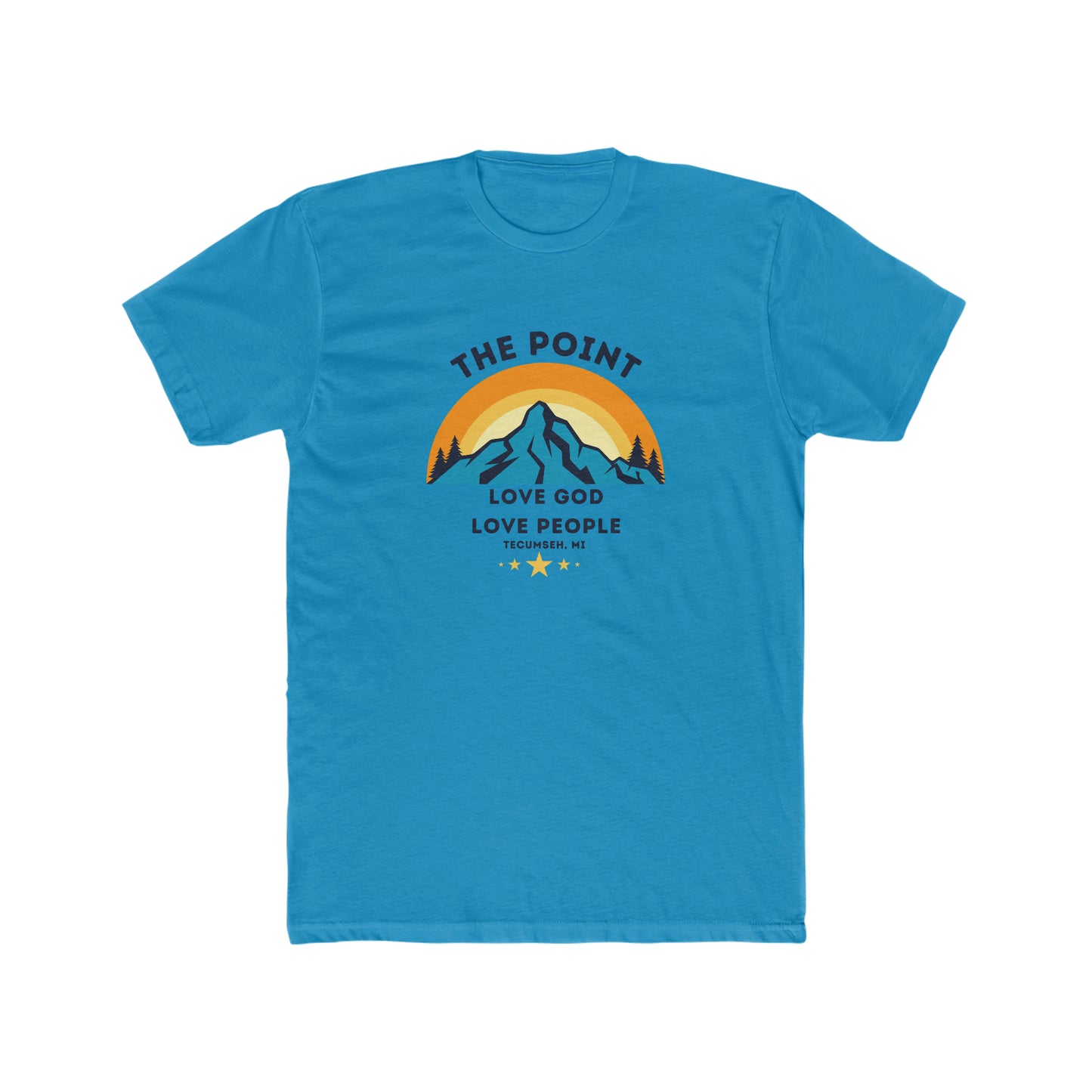 The point mountain colors--Crew Tee