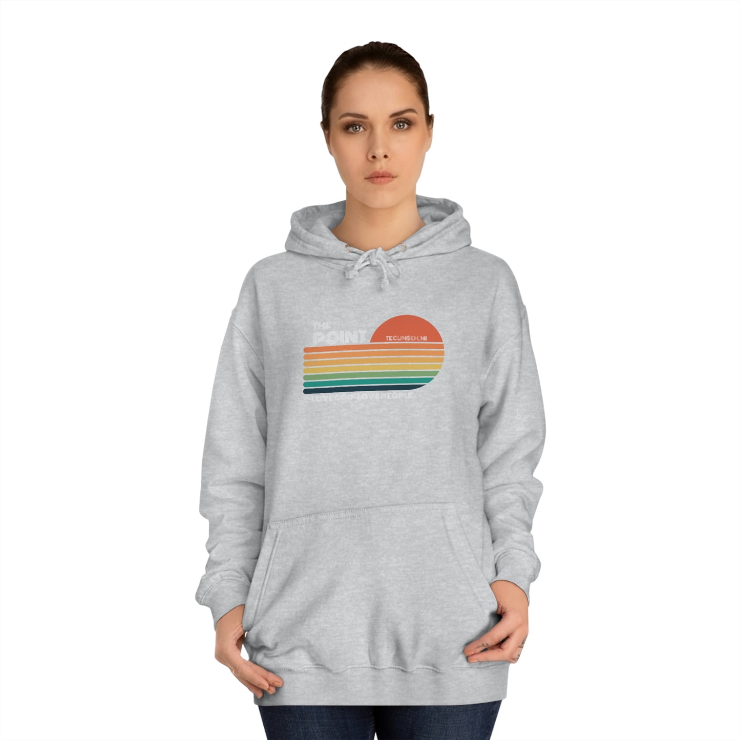 The point -Unisex College Hoodie