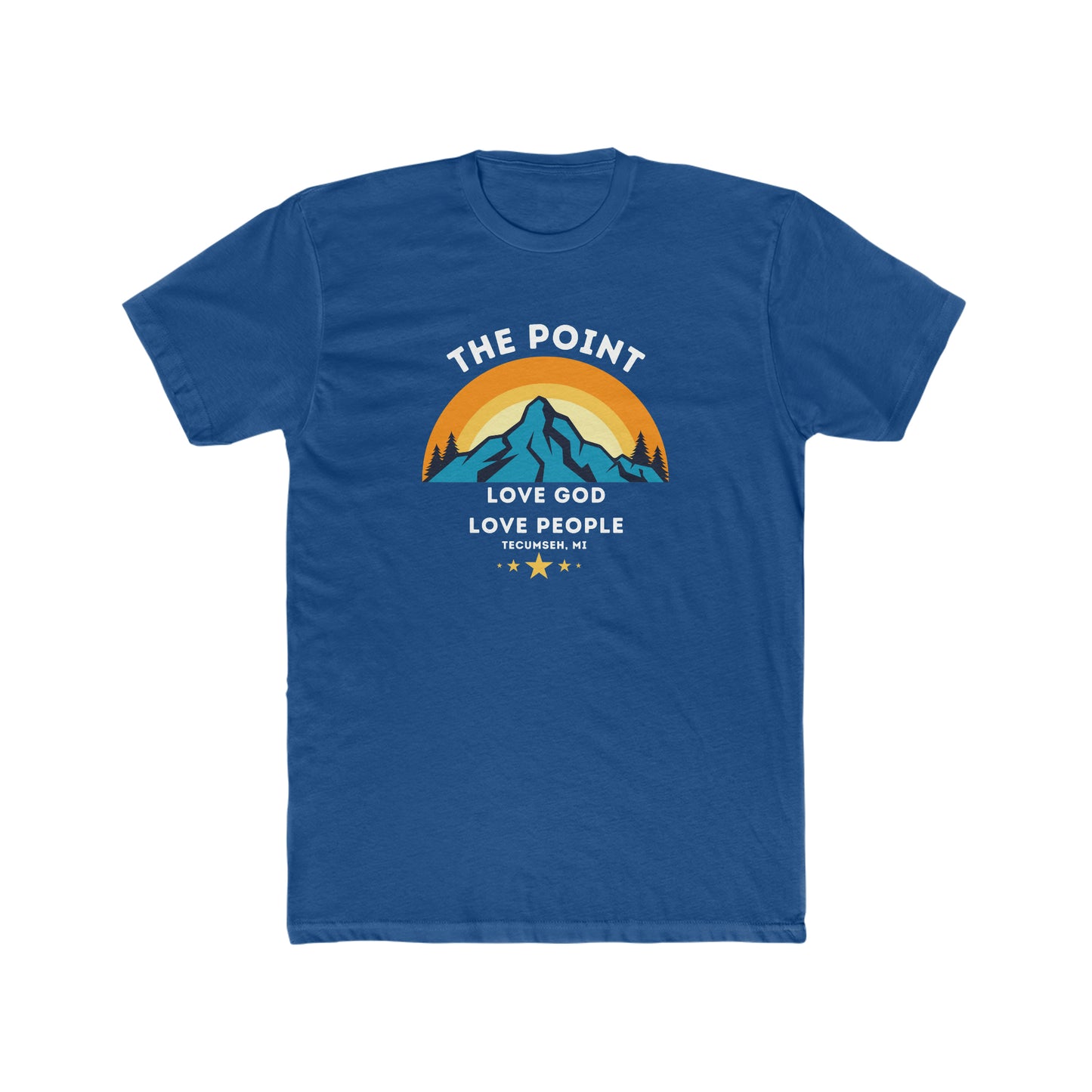 The point mountain colors--Crew Tee