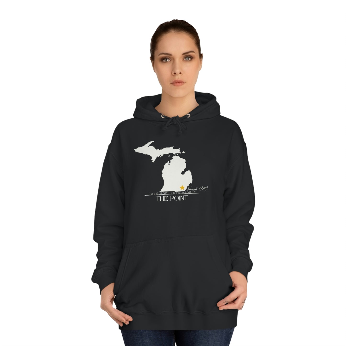 The point Michigan-Unisex College Hoodie