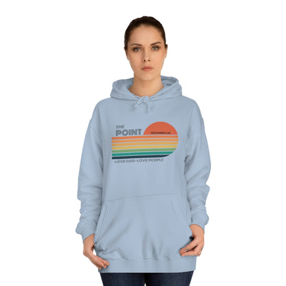 The point colorful-Unisex College Hoodie