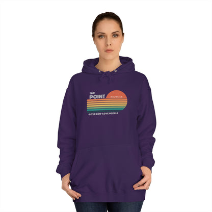 The point -Unisex College Hoodie