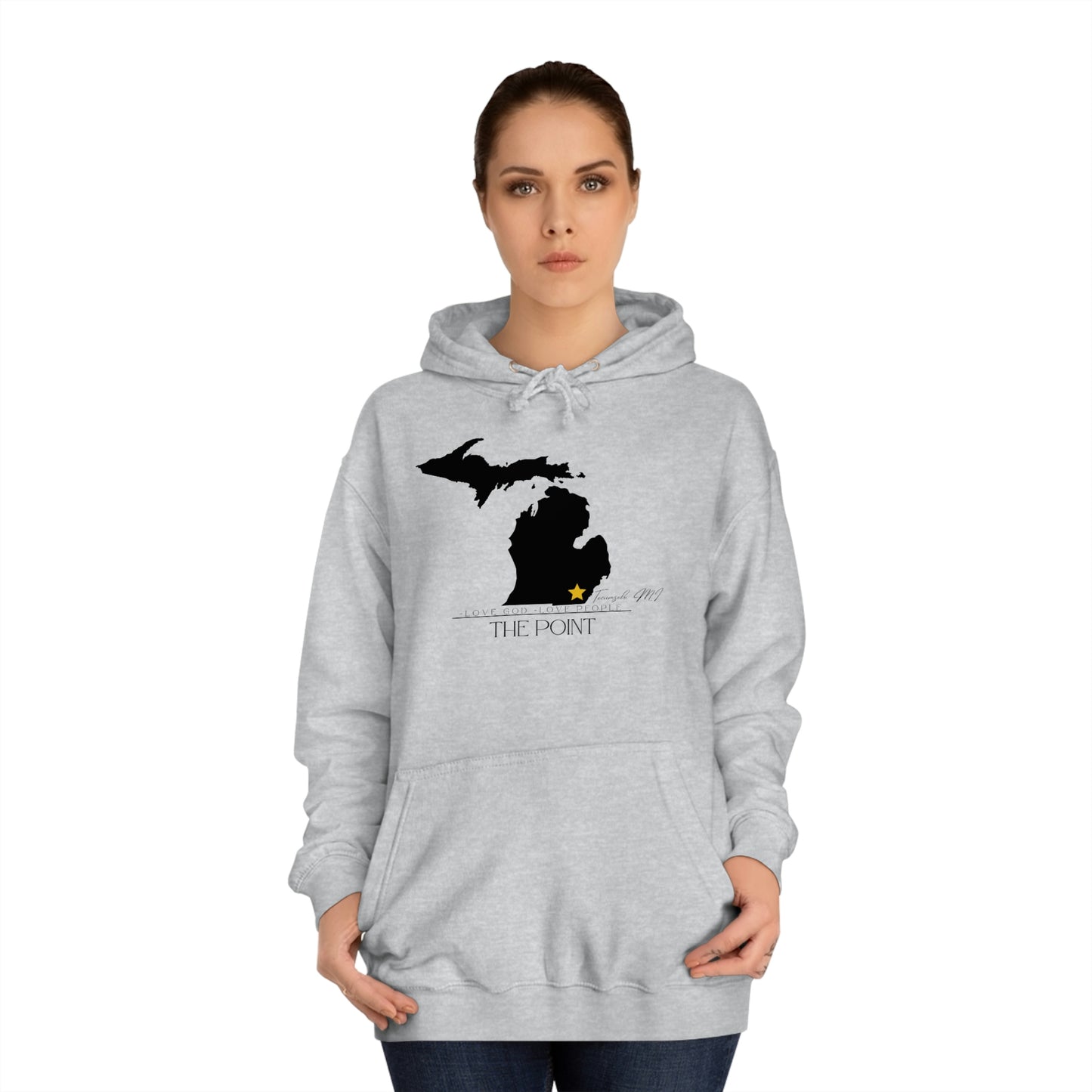 The point Michigan-Unisex College Hoodie