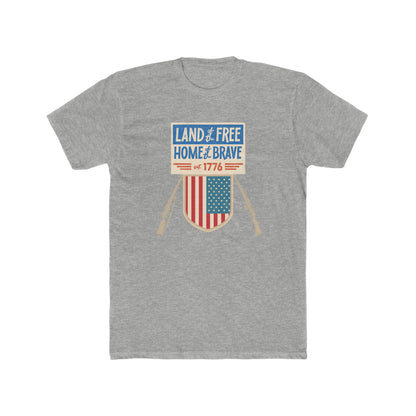 Land of the free home of the brave--Crew Tee