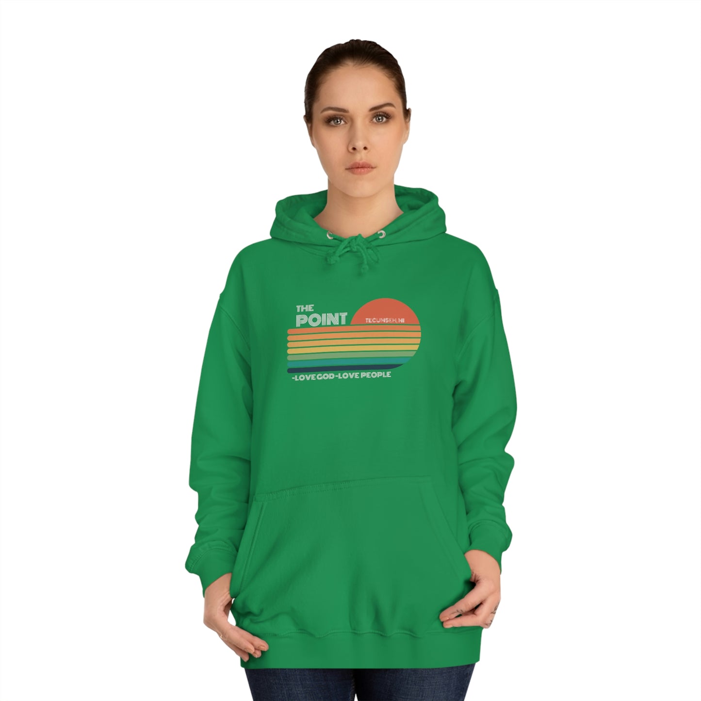 The point -Unisex College Hoodie