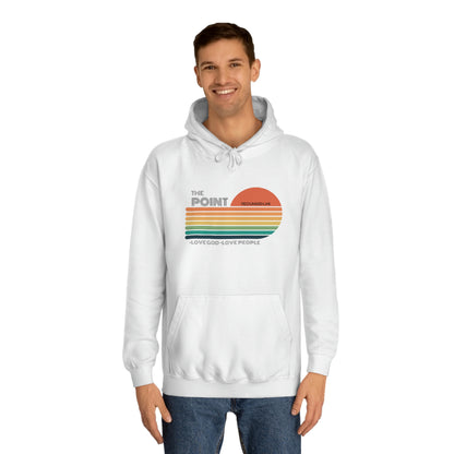 The point colorful-Unisex College Hoodie