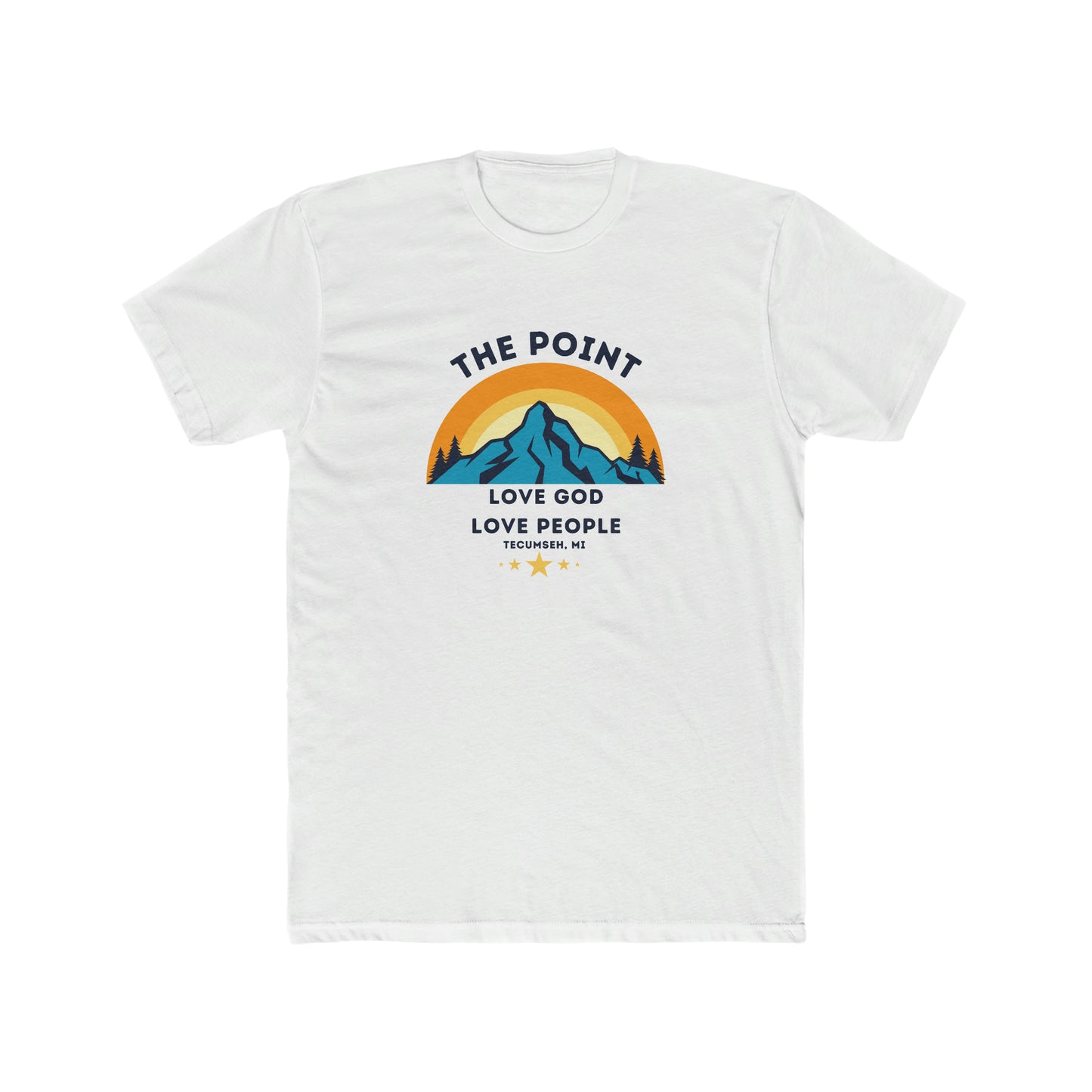 The point mountain colors--Crew Tee