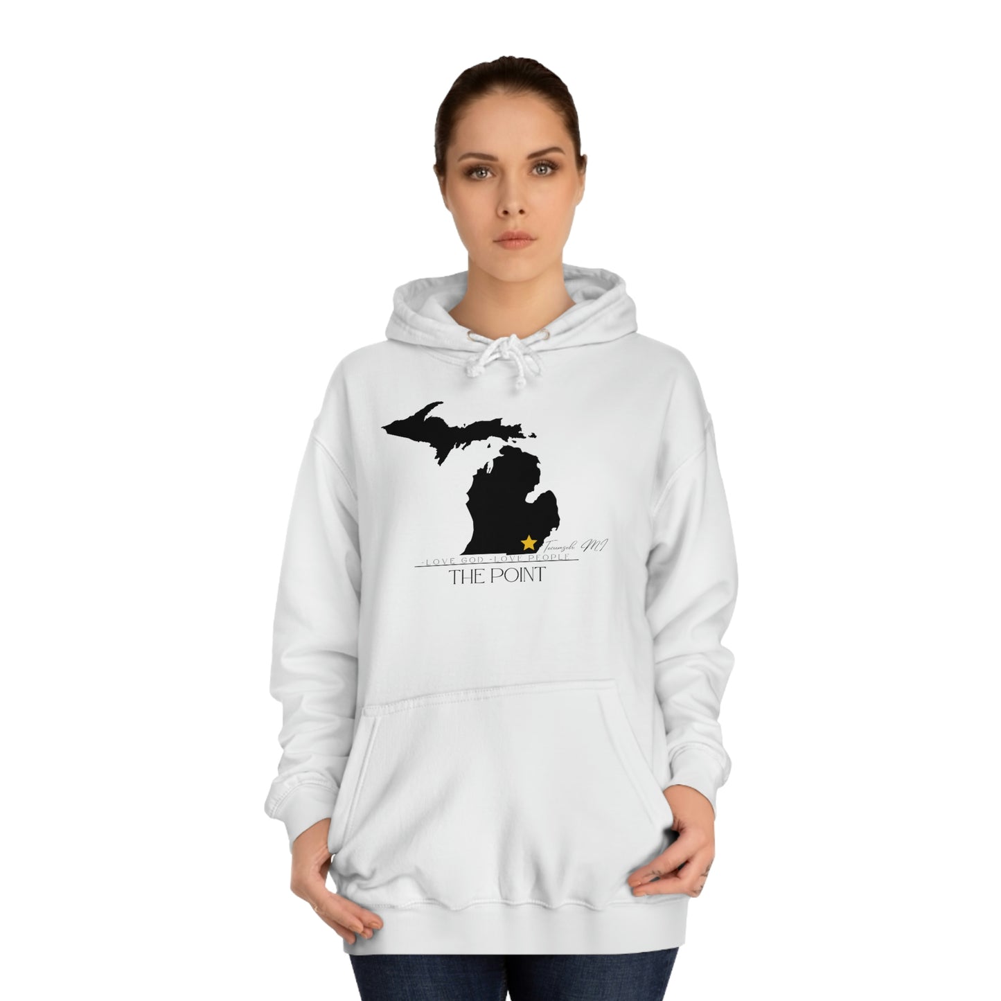 The point Michigan-Unisex College Hoodie