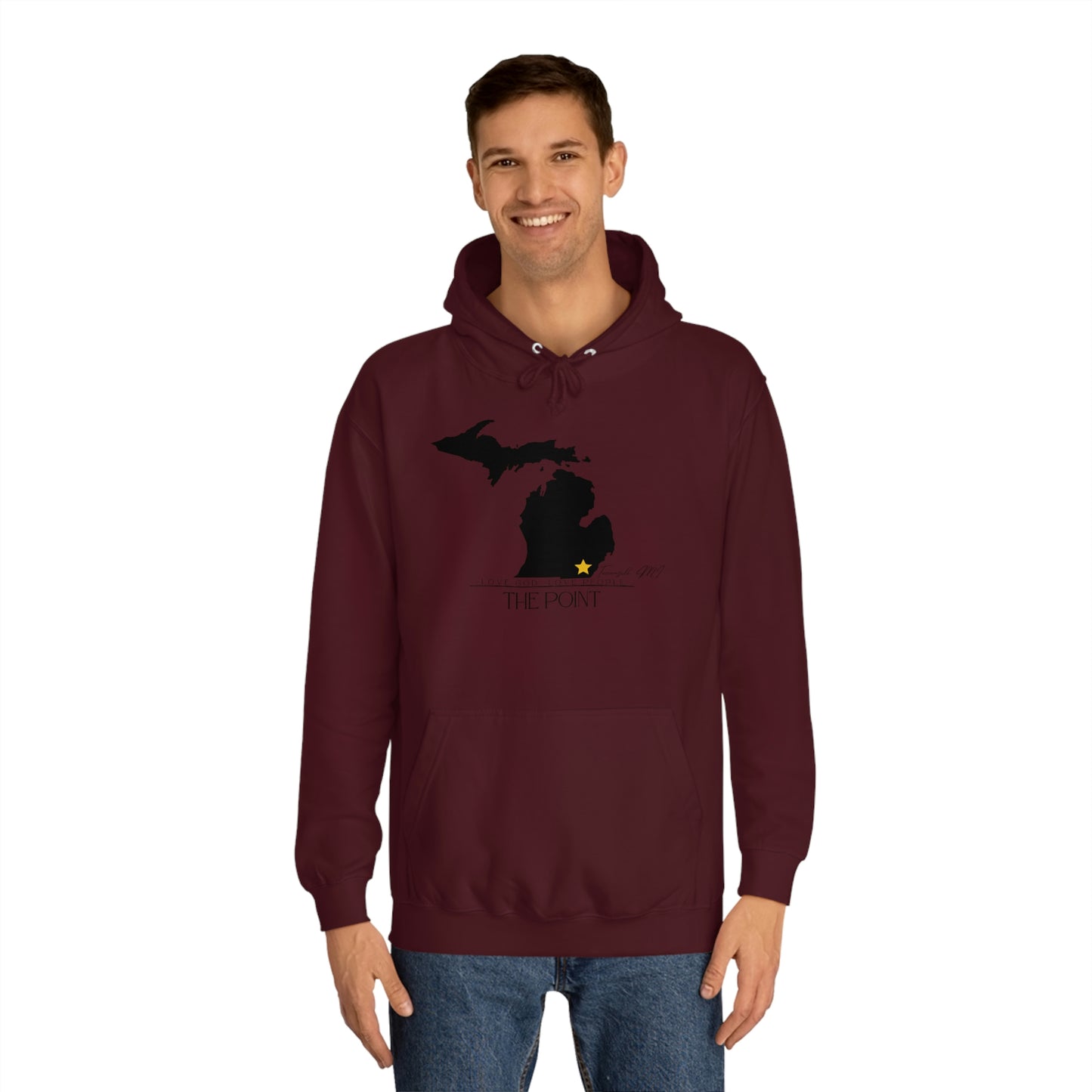 The point Michigan-Unisex College Hoodie