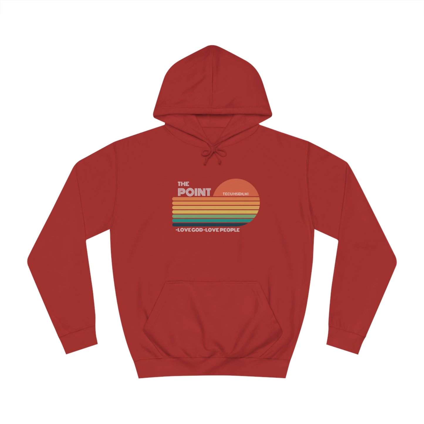 The point colorful-Unisex College Hoodie