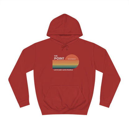 The point colorful-Unisex College Hoodie