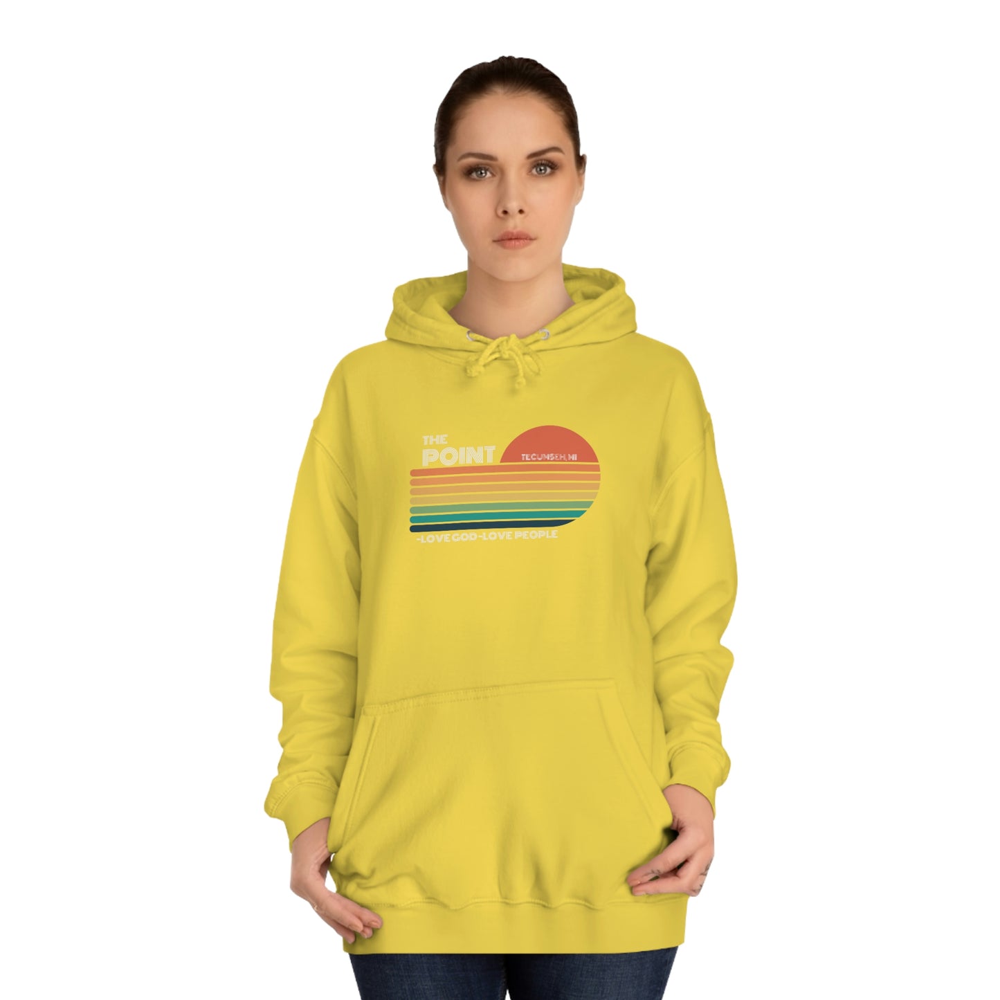 The point -Unisex College Hoodie