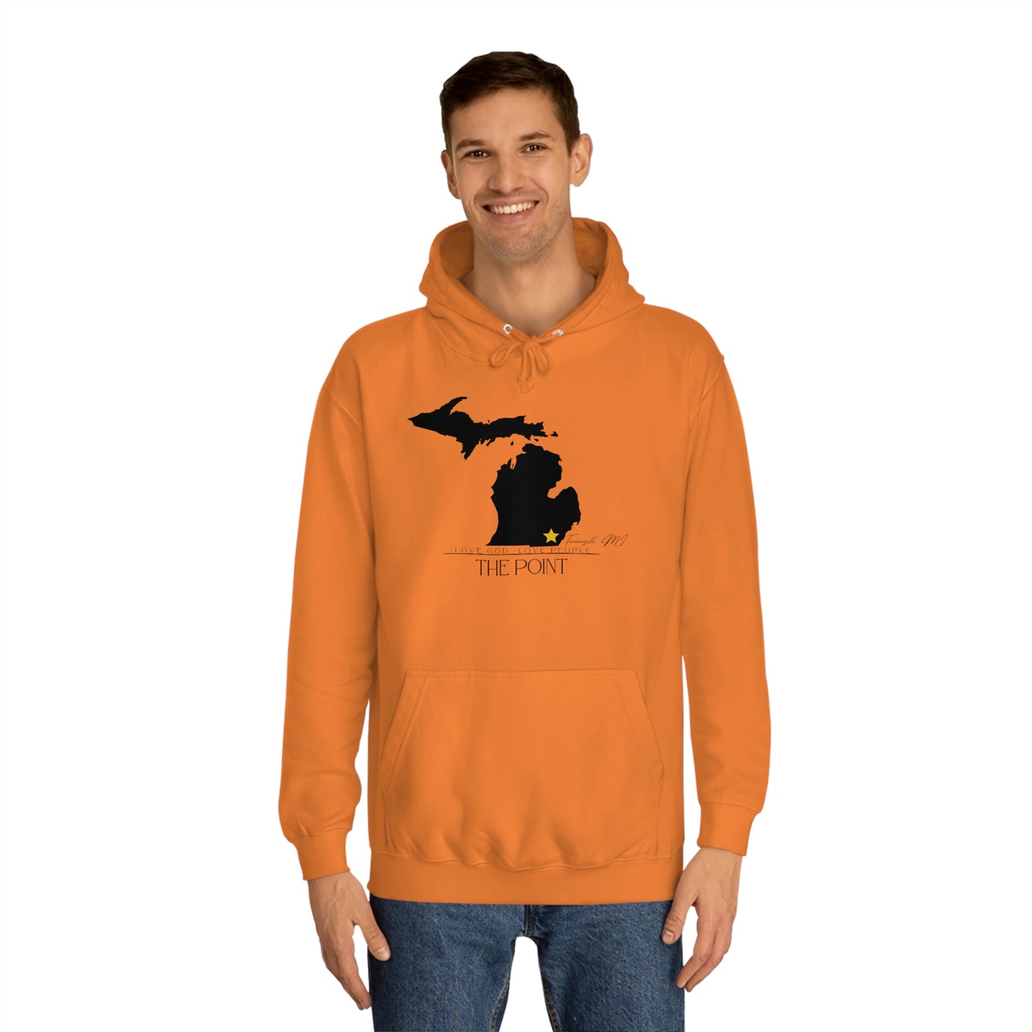 The point Michigan-Unisex College Hoodie