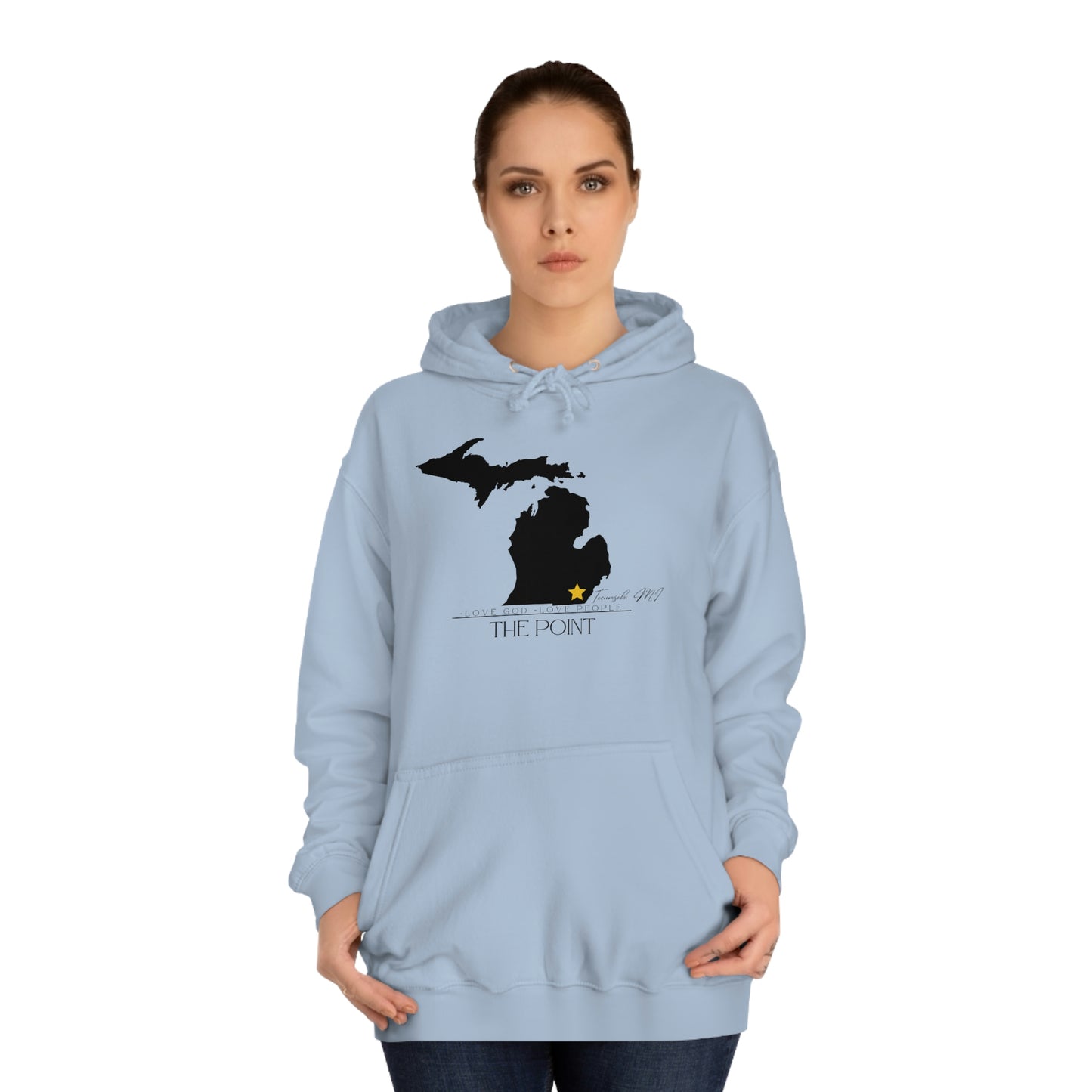 The point Michigan-Unisex College Hoodie