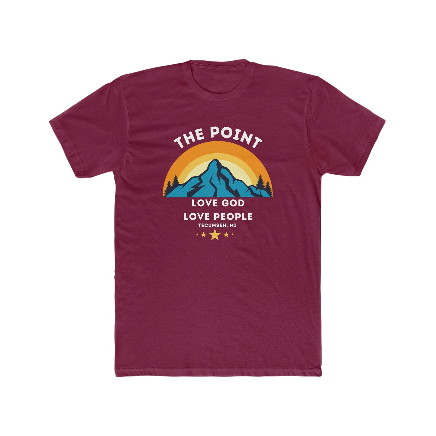 The point mountain colors--Crew Tee