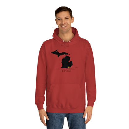 The point Michigan-Unisex College Hoodie