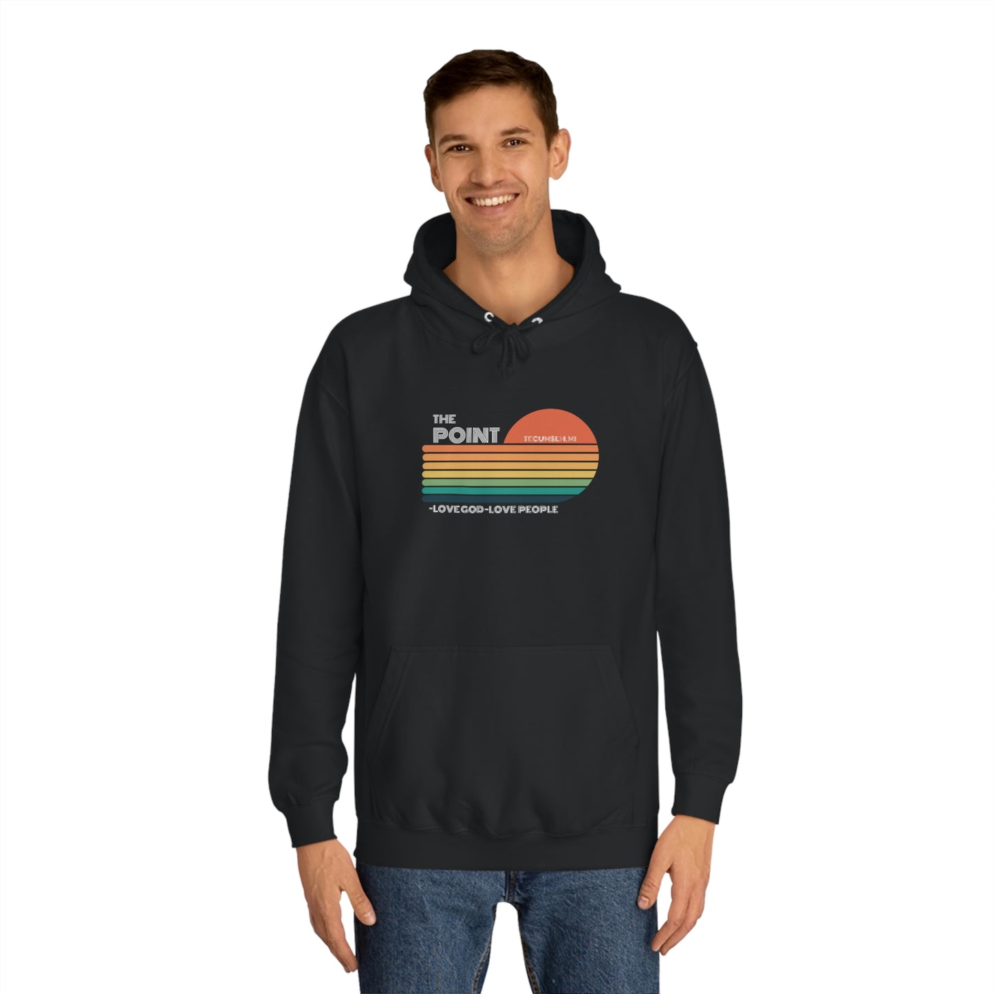 The point -Unisex College Hoodie