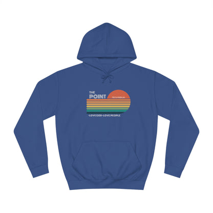 The point colorful-Unisex College Hoodie