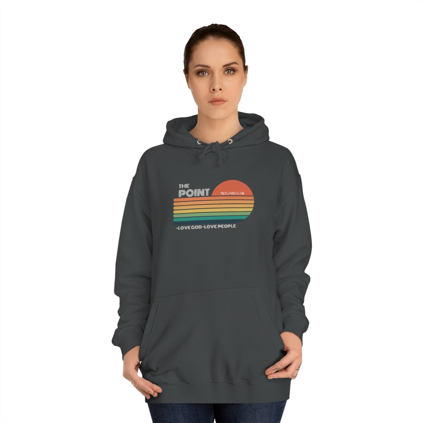 The point -Unisex College Hoodie