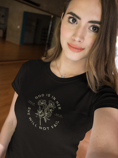 God is In Her Women's Favorite Tee