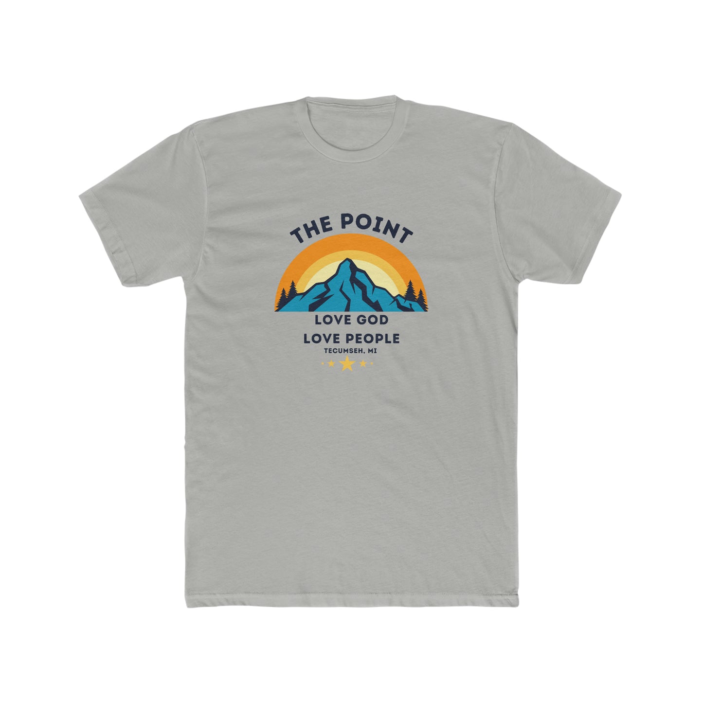 The point mountain colors--Crew Tee