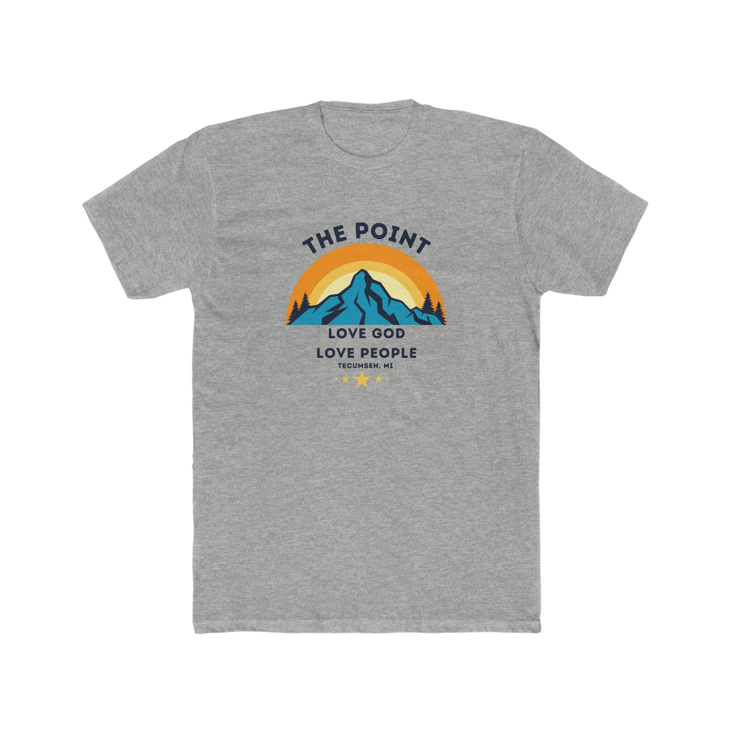 The point mountain colors--Crew Tee