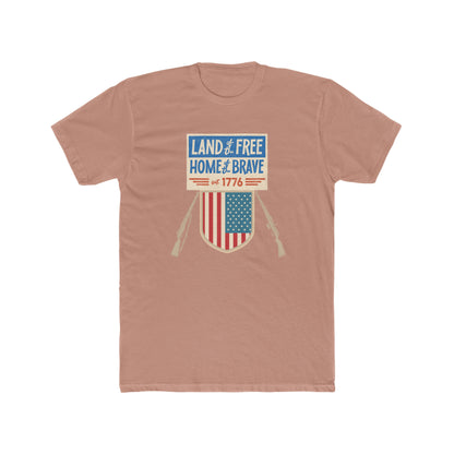 Land of the free home of the brave--Crew Tee