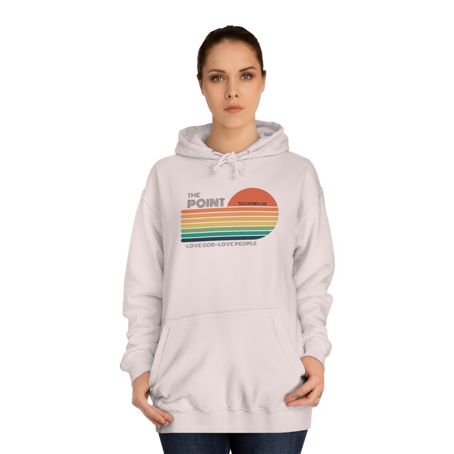 The point -Unisex College Hoodie