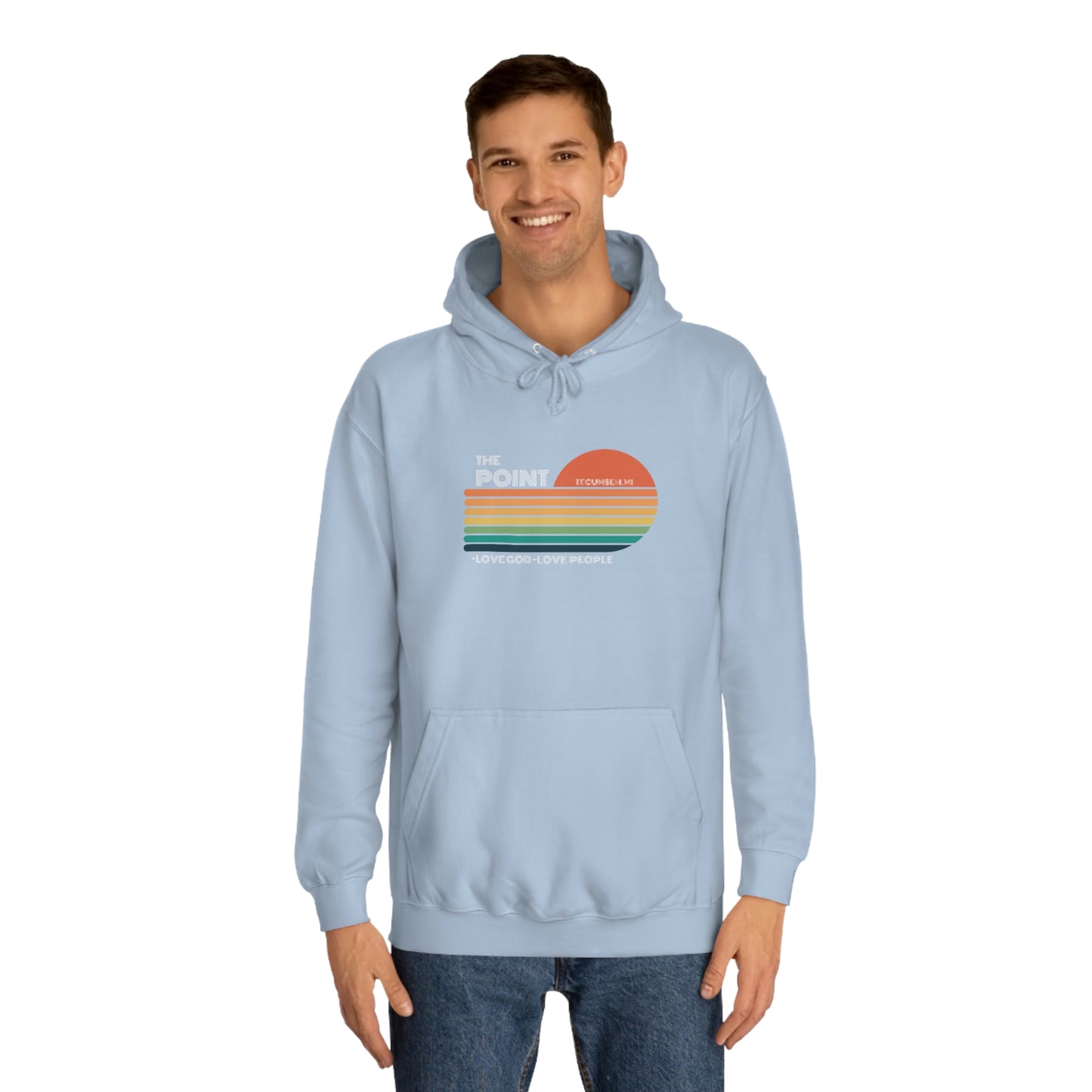 The point -Unisex College Hoodie