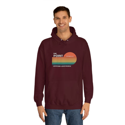 The point colorful-Unisex College Hoodie