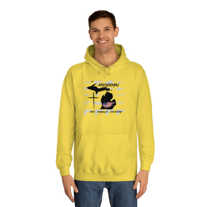 Michigan God Family Country-Unisex College Hoodie